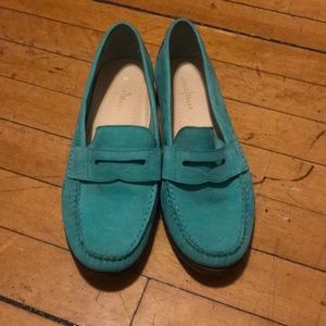 Cole Haan Mint Green Penny Loafers
